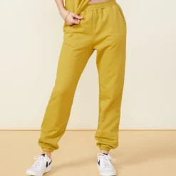 MONROW 90's Classic Joggers GOLDENOLIVE Store